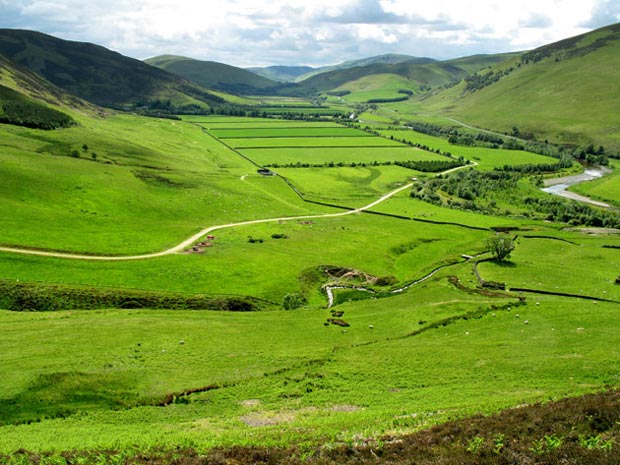 View of the Tweed valley at Stanhope.