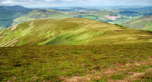 View back to Craig Head from Taberon Law.