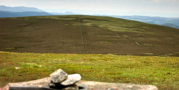 View across the top of The Scrape towards Edinburgh.