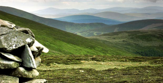 Queensberry and the Durisdeer Hills from near the top of Glenstivon Dod.