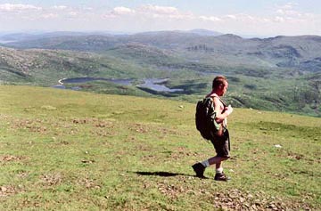 Leaving Merrick for Benyellary with a view of Loch Neldricken