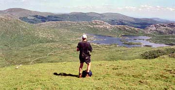 View of Loch Enoch from the saddle between Kirriereoch and Merrick