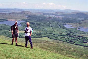 Looking north from Shalloch on Minnoch into Ayrshire