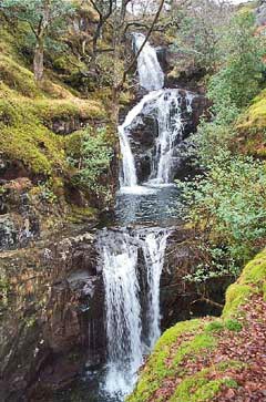Waterfall on the Buchan Burn near the National Cycle Route 7