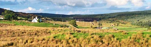 Disused railway viaduct at Dromore