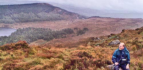 View from the ascent of Craigronald back to Loch Grannoch