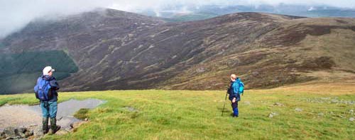 View over Meikle Tulltaggart to Cairnsmore of Fleet