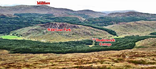 View back to Dunkitterick Cottage from Craignelder