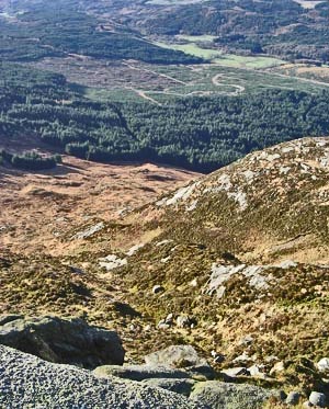 View from the top of the Flesh Market Craignelder