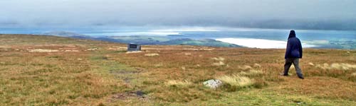 On top of Cairnsmore of Fleet heading for the air crash monument