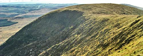 View from the Knee of Cairnsmore looking due south to the Door of Cairnsmore