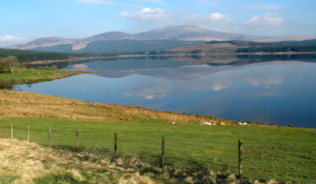 The southern end of the Rhinns of Kells from Clatteringshaws Reservoir