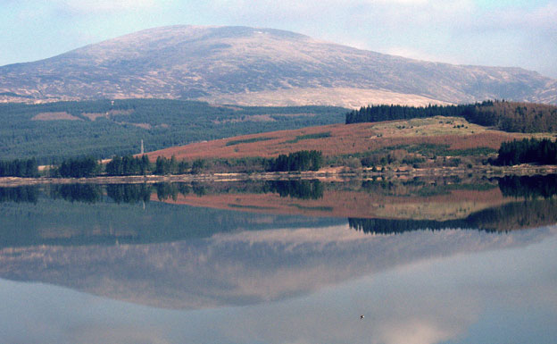 Meikle Millyea from Clatteringshaws Reservoir