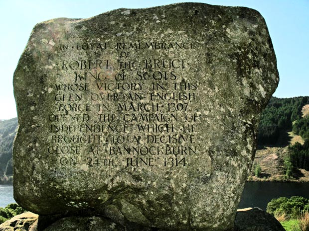 The text on Bruce's Stone