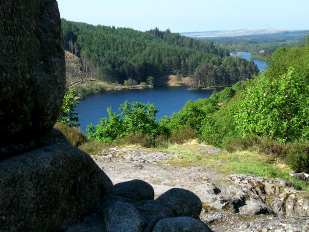 View from Bruce's Stone down Loch Trool