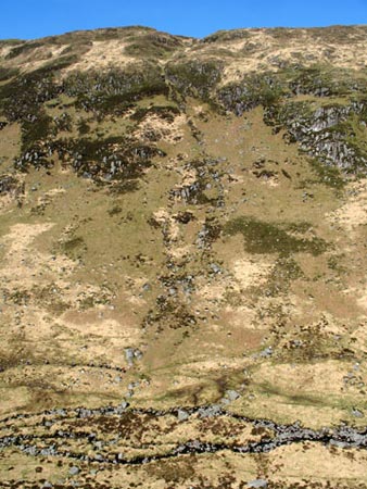 View across the valley of the Gairland Burn to the Buchan ridge