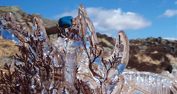 Natural ice sculptures by Dow Loch