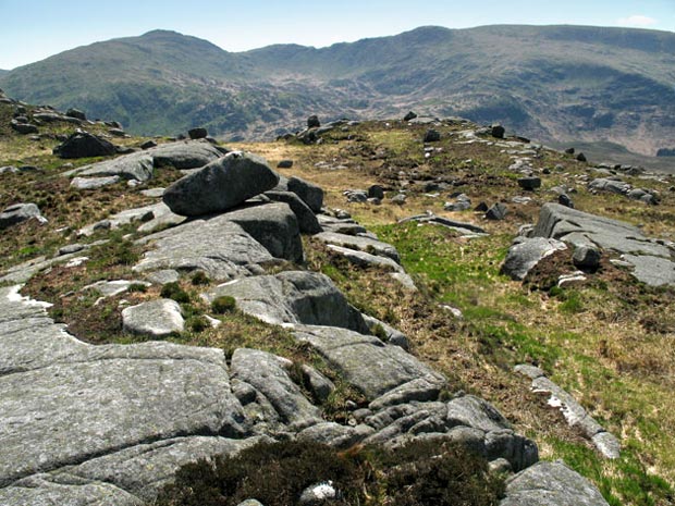 View of Curleywee, Bennanbrack and Lamachan from near Craiglee