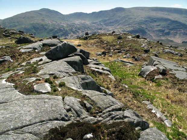 View of Curleywee, Bennanbrack and Lamachan from near Craiglee
