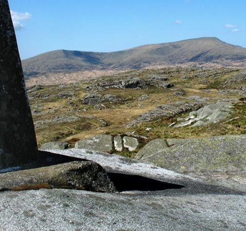 View from the trig poing on Craiglee towards Benyellary and the Merrick