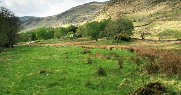 View taken on the Southern Upland Way at Glenhead