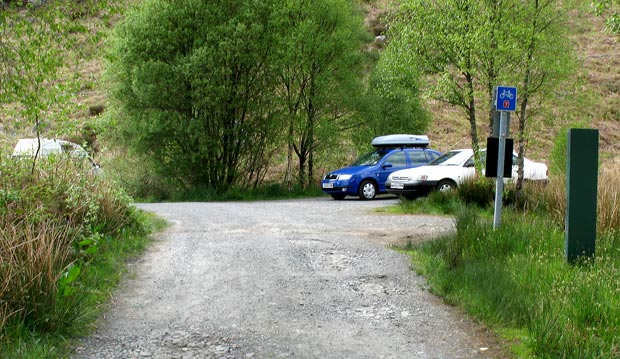 Back to the car park at Bruce's Stone