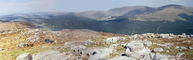 Looking north from Mulwharchar into Ayrshire