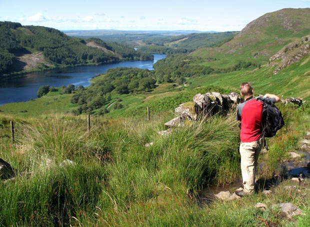 View of Loch Trool from near the top of Black Gairy