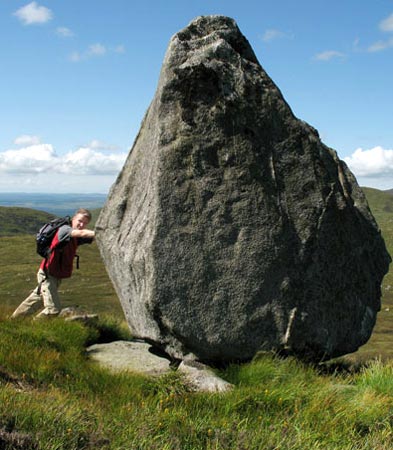 Fun with an erratic boulder