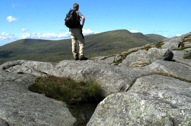 Benyellary and the Merrick from the top of Craignaw