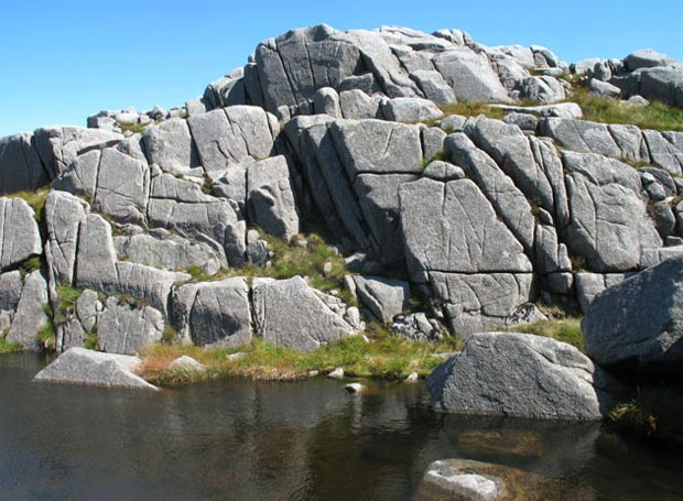 Lochan on Craignaw above the Nick of the Dungeon