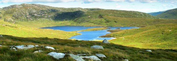 View of Craignaw and Loch Neldricken from the Buchan Ridge