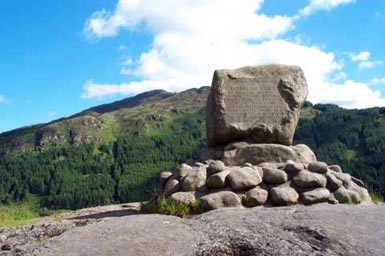 Bruce's Stone beside Loch Trool