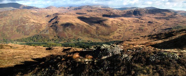 Merrick and the hills that lie east of it from Mulldonoch