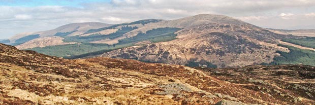 View of the Rhinns of Kells from Cairngarroch