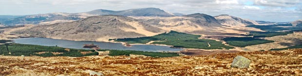 Loch Dee, the Dungeon Hills and the Merrick from Cairngarroch