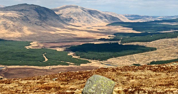 The Silver Flowe and the Dungeon Hills from Cairngarroch