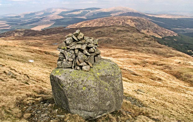 View from Millfore to Cairnbaber, Cairngarroch and the Rhinns of Kells