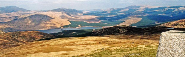 View of Merrick from the trig point on Millfore