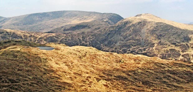 Curleywee, the Bennanbrack Ridge and Lamachan from Millfore