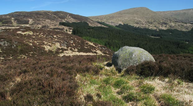 View from the top of Eschoncan Fell towards Bennan and Benyellary