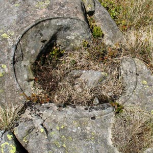 Air Bubble hole in the rock