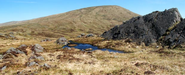 View from the top of Bennan  towards  Benyellary