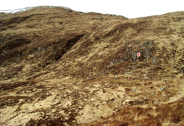 Location of the Grey Man of the Merrick at the bottom of Redstone Rig