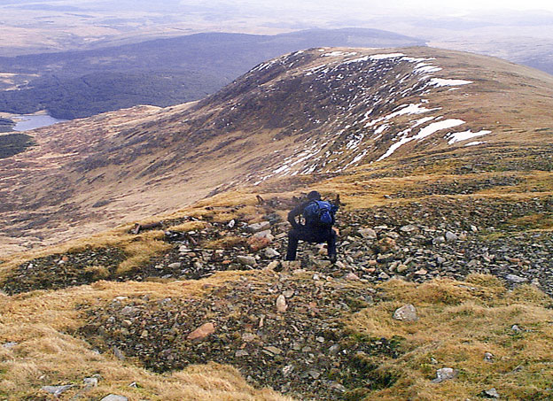 Aircraft crash site on the North Gairy of Corserine