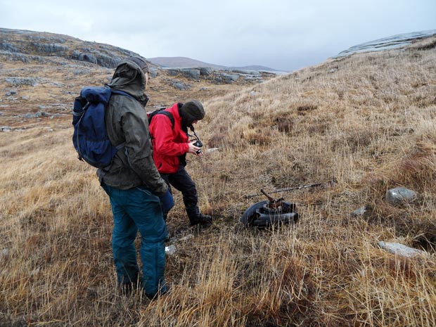 Aircraft crash site on Craignairny