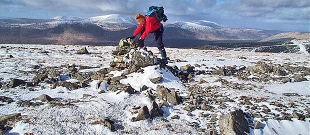 View from near the top of Meikle Millyea looking west