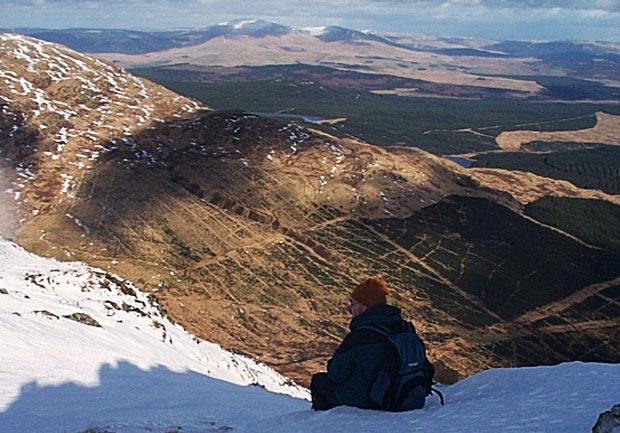 Glenkens and the Cairnsmore group of hills from Millfire