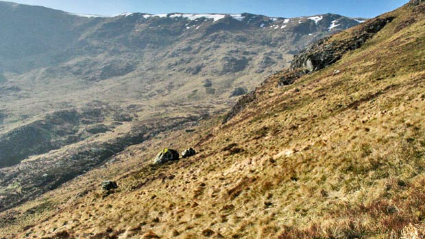 Path above the Folk Burn on the route towards North Gairy