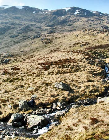 View of route up onto North Gairy